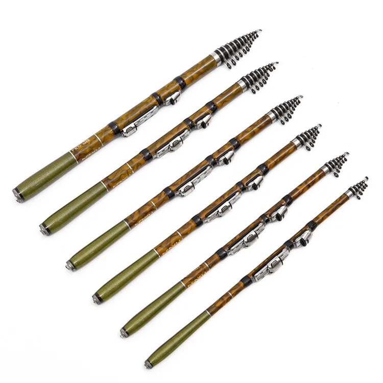Телескопическая удочка ArmyGreen Rock, 2,1 м, 2,4 м, 2,7 м, 3,0 м, 3,6 м, углеродное волокно, спиннинг, удочка для путешествий, морская удочка, подарок для мужчин