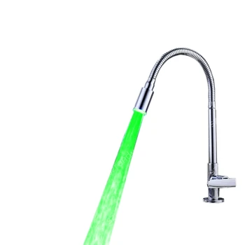 

Non battery needed led Green color faucet light for birthday