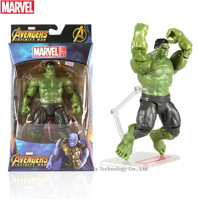 Hasbro игрушки Marvel The Avenger Endgame 17 см супер фигурка супергероя Тор Алая ведьма Росомаха Человек-паук Железный человек фигурка игрушки куклы - Цвет: Hulk