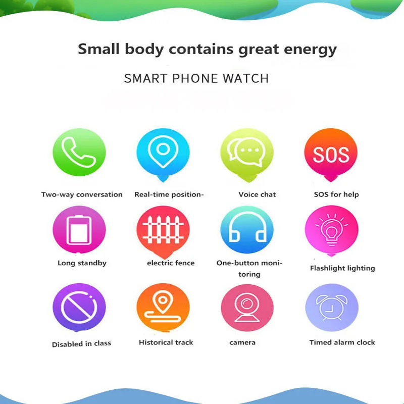 Милые Смарт-часы с GSM сенсорным экраном GPRS LBS трекер SOS SIMS карта камера Smartwatch для детей мальчик девочка дети водонепроницаемый
