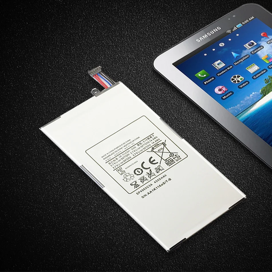 Для Samsung Galaxy Tab P1000 P1010 GT-P1000 Батарея 4000 мА/ч, замена SP4960C3A планшет акумуляторная батарея