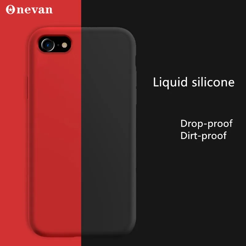 ONEVAN Luxury For iPhone7 Case Silicone Pure Color Cover iphone 6 6s 8 Plus Business Capas Funda Coque Man Woman |