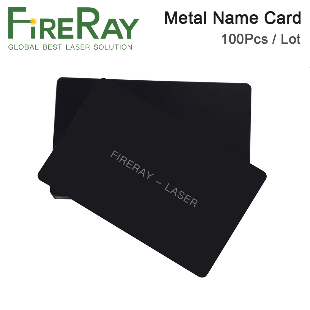 Fireray 100 шт./лот визитная карточка Многоцветный алюминиевый сплав металлический