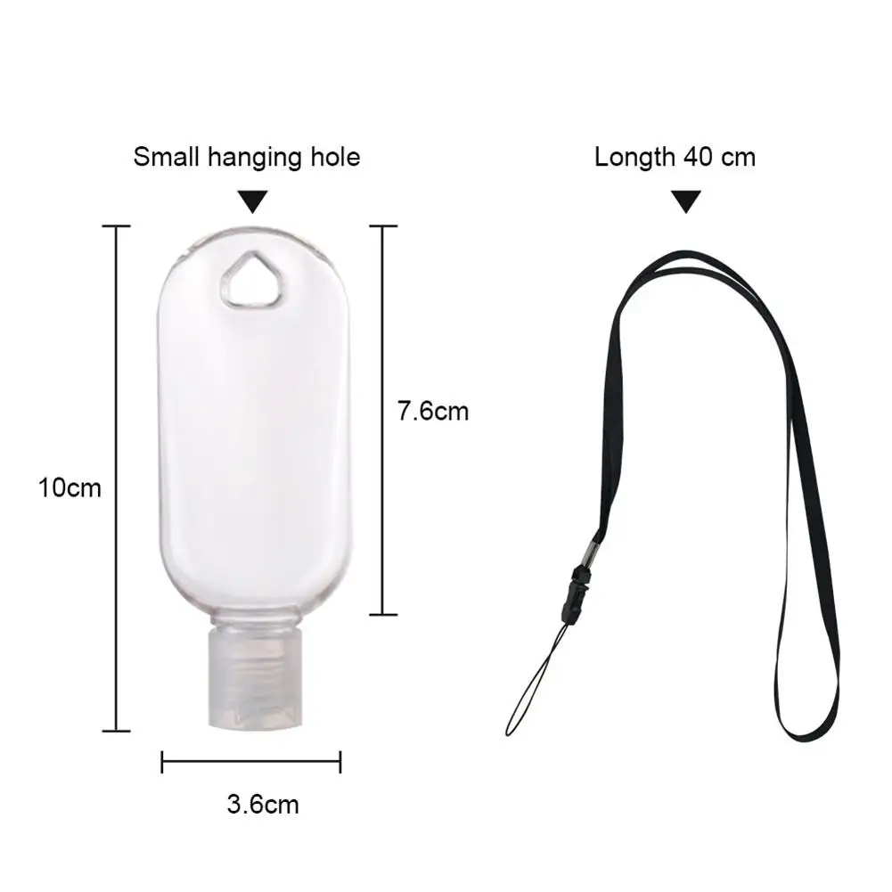 Portable Neck Hanging Hand Soap Dispenser Shampoo Sanitizer Alcohol Containers Travel Refillable Bottles Filling Bottle 30/50ml Portable Neck Hanging Hand Soap Dispenser Shampoo Sanitizer Alcohol Containers Travel Refillable Bottles Filling Bottle 30/50ml