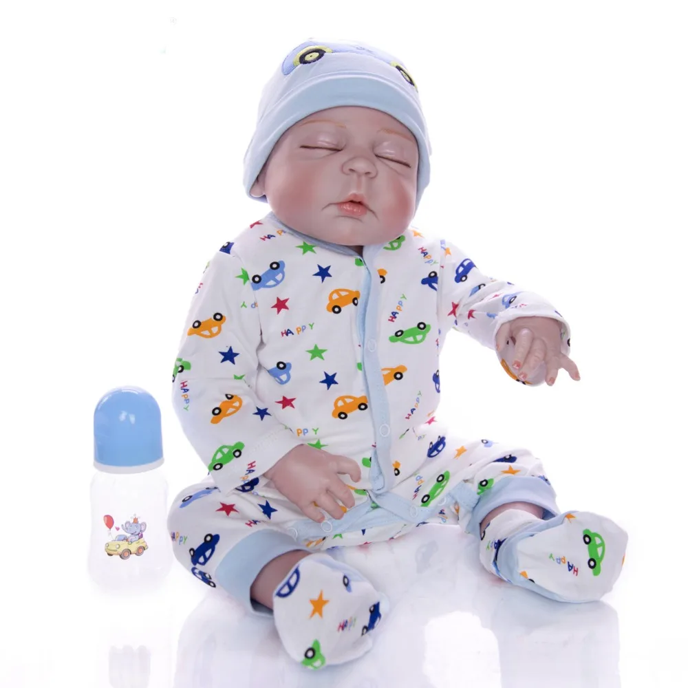 Силиконовые игрушки reborn baby doll для девочек игровой дом реалистичный Новорожденный ребенок мальчик bebes reborn подарок на день рождения кукла 57 см