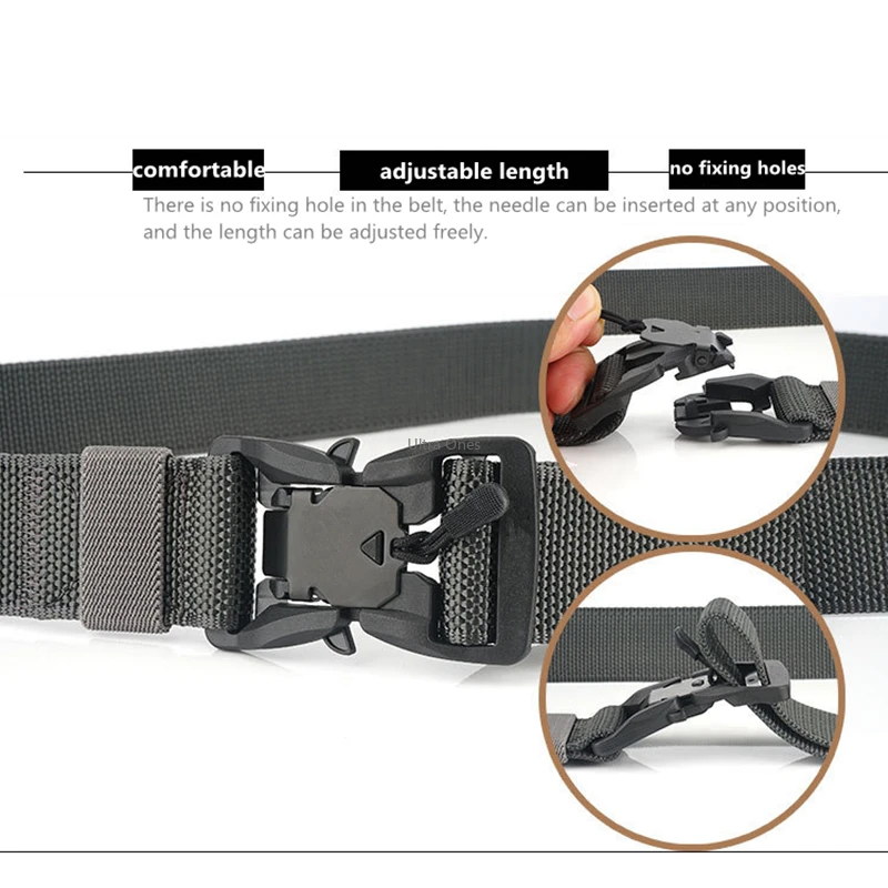 Ремень военный тактический Нейлоновый Регулируемый быстросъемный ремень с
