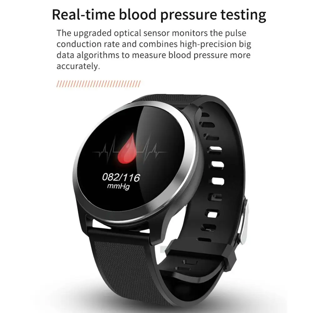 Keoker Смарт-часы ECG+ PPG кровяное давление кислородное сообщение напоминание Водонепроницаемый уход за умные часы для поддержания здорового образа жизни мужчин и женщин
