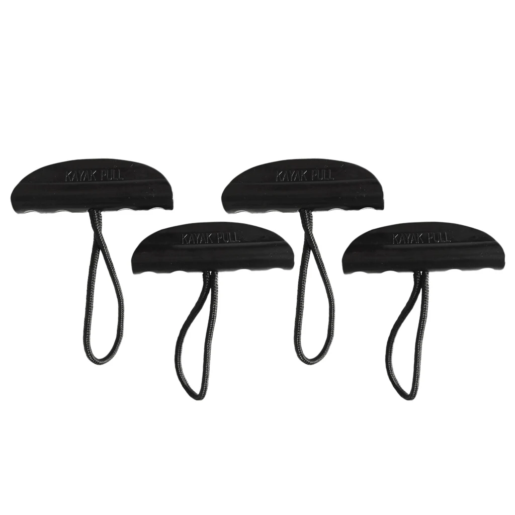 4x Kayak Toggle Carry Pull Handle Cord For Canoe Fishing Boat Rubber Dinghy