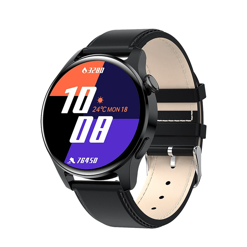 2022 New Full Circle Touch Screen Steel Band Luxury Bluetooth Call Men Smart Watch Waterproof Sport Activity Fitness Watch +Box 