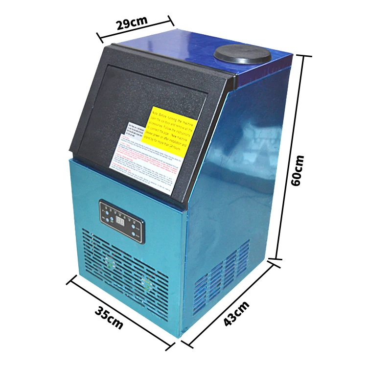 SK-60FF льдогенератор для торговых предприятий чайный магазин небольшой домашний умный автоматический кубик льда делая машину 60 кг/дней