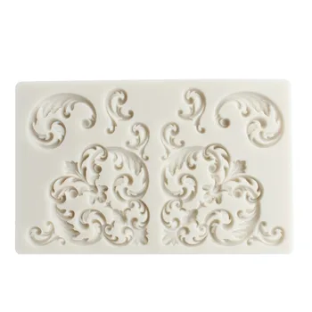 

Designer DIY Baroque Lace Pattern Silicone Mold 3D Wall Panel Concrete Molds Moldes Para Cemento Moldes Para Cemento Clay Mold