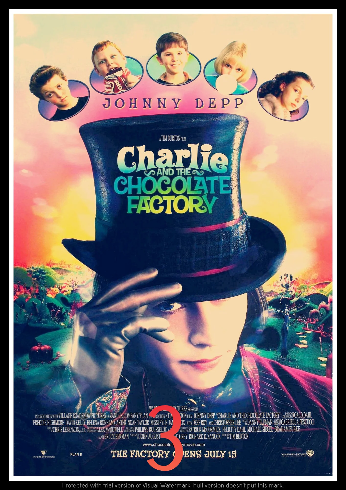 Charlie and the Chocolate Factory плакат декоративный DIY настенный холст стикер домашний бар художественные Плакаты Декор