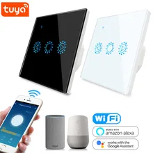 Regulador de intensidad LED inteligente para el hogar, Interruptor táctil para luz regulable, con WiFi, Compatible con Alexa Google Home, 110V, 220V, EE. UU., UE, Reino Unido