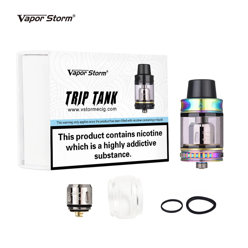 Бак испарителя Vapor Storm Trip 200 Ом сетчатая катушка раздвижной верх бак из