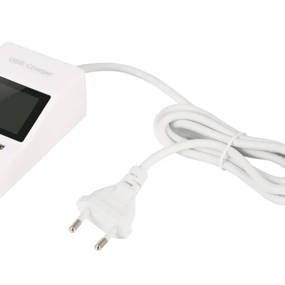 8 портов usb зарядная станция многопортовый USB настенное зарядное устройство с ЖК-дисплеем портативное зарядное устройство для путешествий адаптер для мобильного телефона