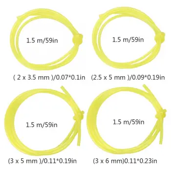 

1.5M (4 Sizes) Fuel Line Hose With 8 Fuel Filters, Replacement Set