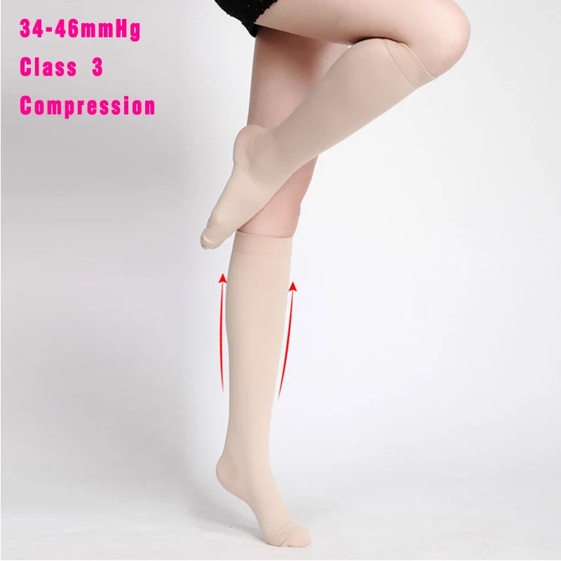 IDEALSLIM 34 46mmHg варикозные вены носки медицинские компрессионные высокие женские