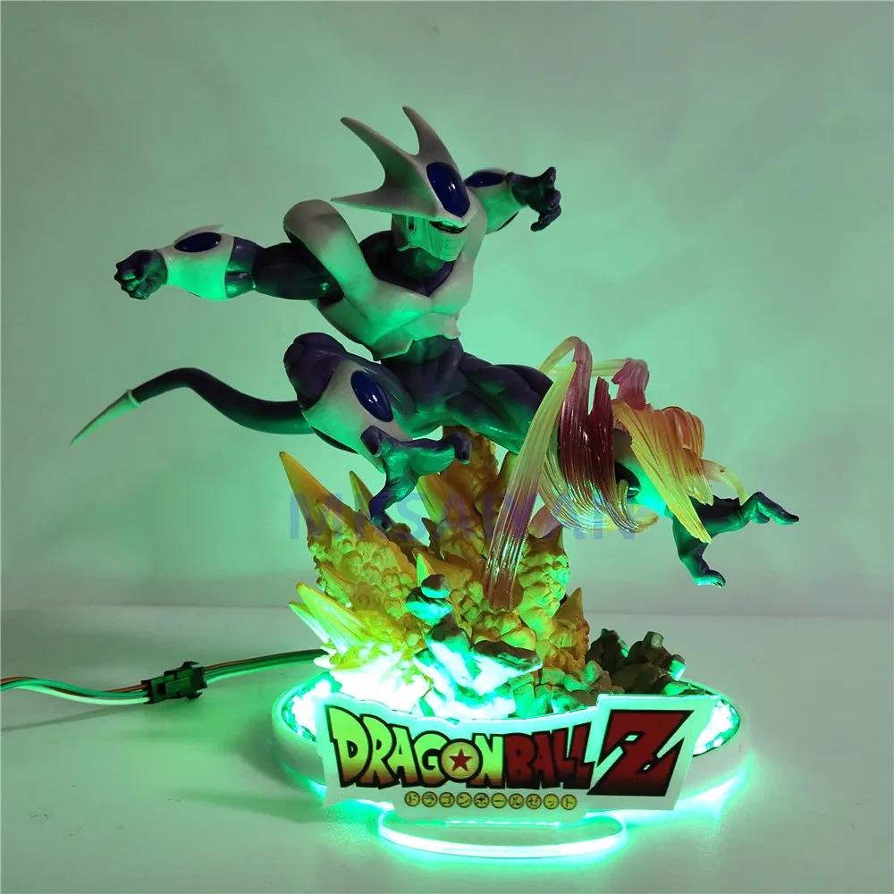 Dragon Ball Z Coora аниме светодиодный фигурки экшн-фигурка с дистанционным изменением цвета кулер игрушки светильник DIY Набор Модель Рождественский подарок для детей