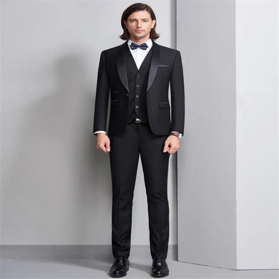 Style and color Мужской костюм Smolking Noivo Terno Slim Fit Easculino вечерние костюмы для мужчин черный Западный украшение тела шаль для жениха воротник forma - Цвет: Style and color