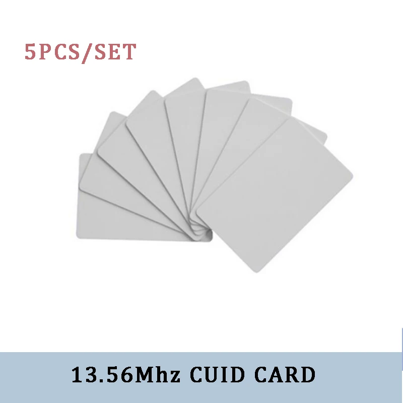 1/5/10pcs Cuid Carta 13.56Mhz IC Card di Controllo di Accesso NFC Smart Chip Distintivo 0 CUID Blocco Scrivibile Carta di MF 1K S50 Carta Riscrivibile