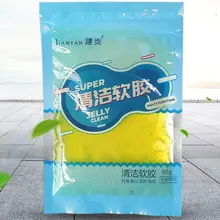 Очистка автомобиля клей слизи подстаканники клейкое желе гель соединение пыли очиститель