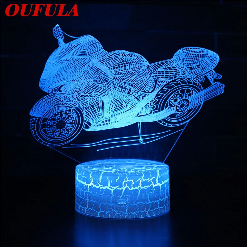 

Night LED Lights Novelty 3D lamp Cute Toy Gift 7 Color Abstract Artist Graphics Cartoon Atmosphere Lamp For Children Kids Room