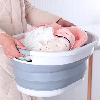 

Portable Folding Bucket Collapsible Basins Car Washing Tool Pet Cat Dog Wash Basin High Capacity Household Cleaning Supplies