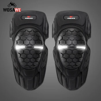 

WOSAWE Motorcycle Protective KneePads Motocross Knee Protector Guard Moto Protective Gear Motorbike Ridng Kneepads Black