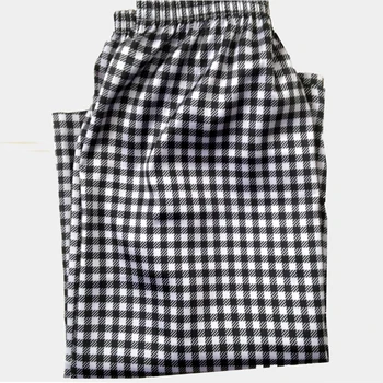 

Lounge Shorts Loungewear Pants Plaid printed Summer Men's Faux Silk Pajamas