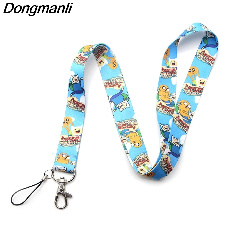 PC141 20 шт./лот Adventure Time Lanyard бейдж ID Lanyards/брелок для ключей