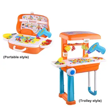 

reative Electric Drill Nut Disassembly Match Tool Assembled Blocks Model Sets Educational Toys For Children