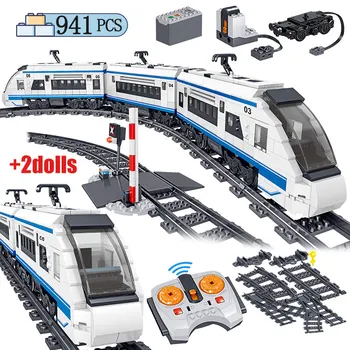 

941pcs City Electric Harmony High-speed Rail Building Blocks RC Technic Car Train Track Bricks Figures Toys for Children