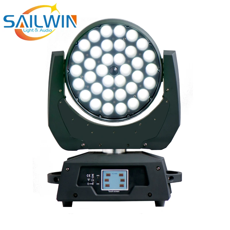 Sailwin Stage Light 36x10W 4in1 RGBW ZOOM LED Moving Head Wash Light DJ Lighting For Club Event