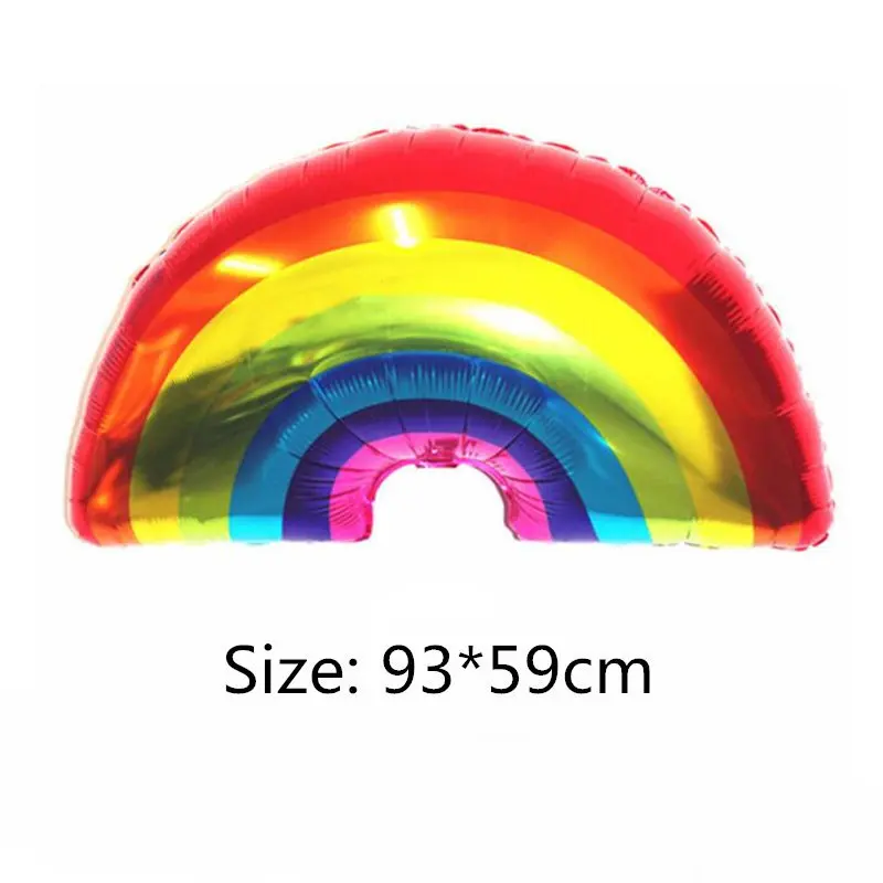 1pc 5PC Rainbow Smile Blue Cloud Sun Foil Balloon Kids Gifts Toys For Wedding Happy Birthday Party Decor Baby Shower Globos - Цвет: 1pc