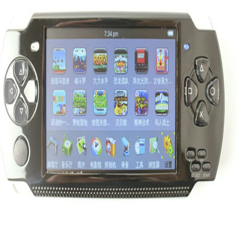 Встроенный 1000 игр, 8 Гб 4,3 дюймов для PsP игры портативный игровой плеер MP3 MP4 MP5 плеер Видео FM камера портативная игровая консоль