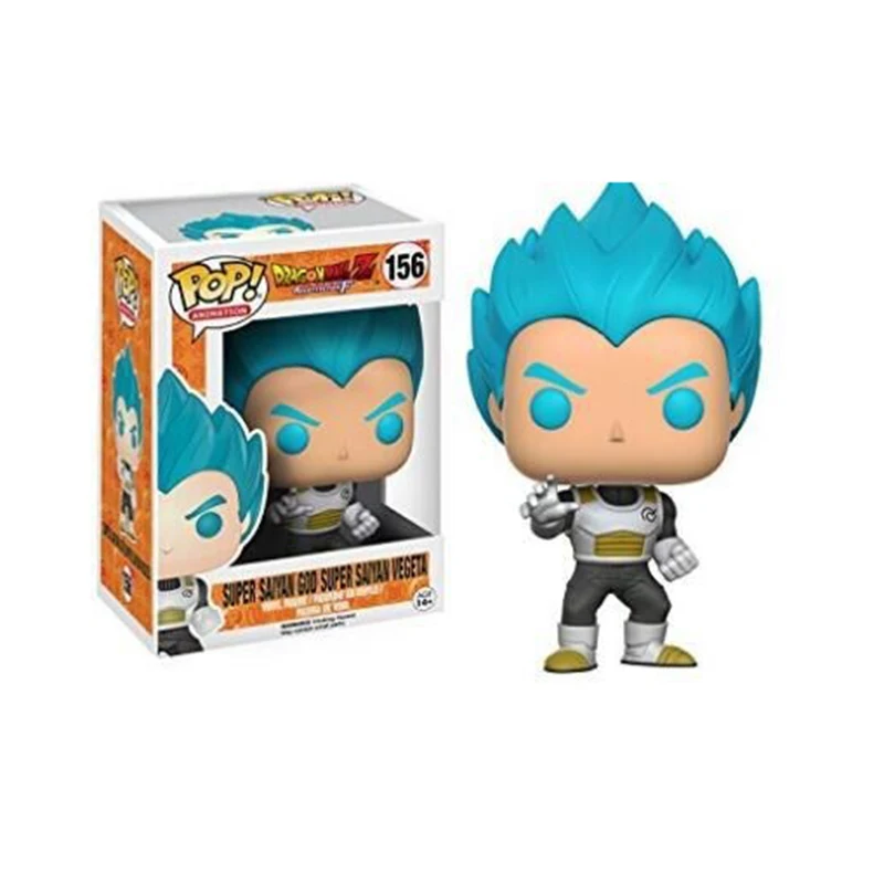 Funko POP Dragon Ball Супер Саян Гоку Веджета, Фриза отличная Аниме Фигурка оригинальная ПВХ Фигурки Коллекционная модель игрушки 2F62 - Цвет: POP 156