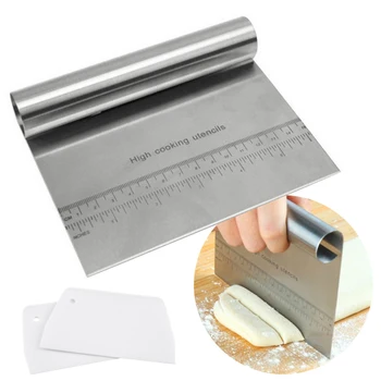 

Cake Cutter Cake Smooth Cream Spatula Baking Pastry Tool Dough Scraper Knife Cake Decoration Tool Stainless Steel & Plastic