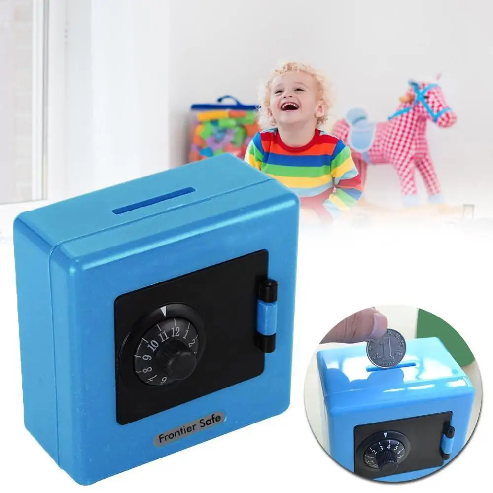 1PC Mini Money Boxes Combination Lock Money Coin Saving Banknote Cash Piggy Deposit Safe Box Storage Case Gift Bank Code