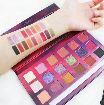 

AIKIMUSE Eyeshadow Palette 18 Color Sequin Matte Pearlescent Does Not Matte Easy To Color Beginner Beauty