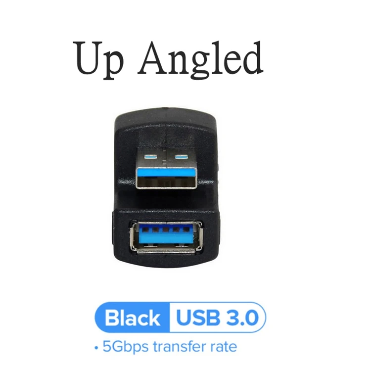 180° Angled U-Shape USB Adapter, 5Gbps USB 3.0/2.0 TYPE-C Male to Female Extension Connector, 10Gbps Transfer Speed Description Image.This Product Can Be Found With The Tag Names Angle usb 30 adapter connector, Angled adapter usb female, Type usb extension cable angled male female