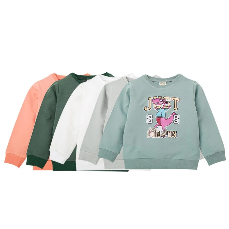 

Autumn and Winter Clothing Hoodie Sweatshirt Children's Long Sleeve Cotton Round Collar Sweatshirts Cartoon Boys Girls Clothes