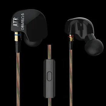

Original KZ HiFi Sport Earphones ATR Copper Driver 3.5mm In Ear Headset Stereo Super Bass Noise Isolating With Microphone