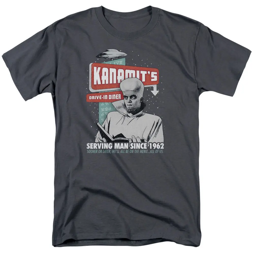 Twilight Zone ТВ шоу kanamit DINER сервировочная Мужская футболка все размеры крутая