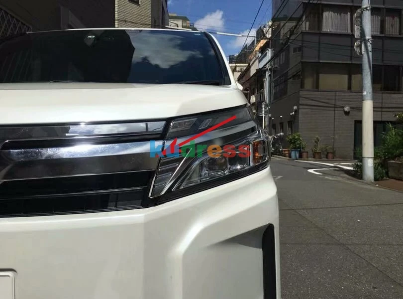 Для Toyota Noah Voxy ABS Хромированная передняя решетка капота декоративная накладка для автомобиля аксессуары для укладки
