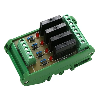 

Solid-State Relay Socket 4 Control Panels Drive Plate Modules NPN 24V(Size : DC24V NPN Plus Shell)