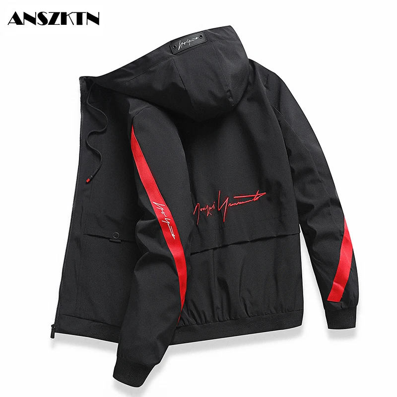 

2020 spring and autumn hooded jacket jacket men's casual street slim windbreaker high quality jacket authentic men's clothing