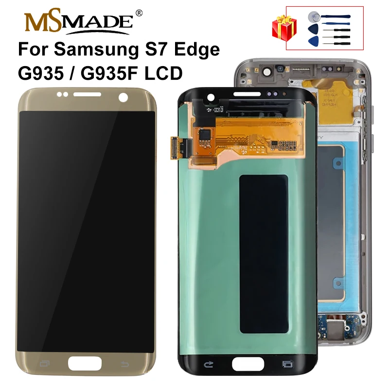 US $121.56 55 Original For SAMSUNG Galaxy S7 edge Display G935 G935F LCD Display Touch Screen Digitizer Assembly For Galaxy S7 Edge LCD