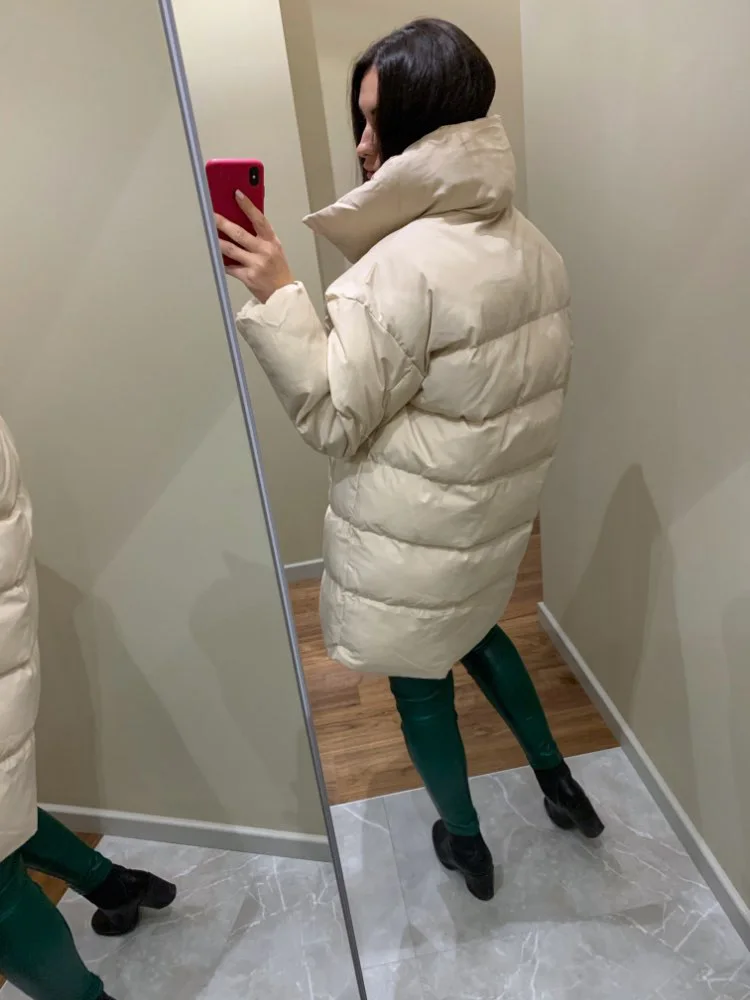 Thick Parka Coat Winter Jacket Women Down Female Lady Overcoat Warm Outerwear Korean Puffer Brand Mid-Long Casual Top Quite