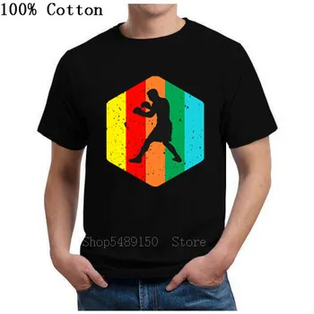 

Retro Style Boxing Man MMA Soft Cotton Tees Fighter Fighting Boxer T-Shirt Gym Workout Kung Fu Colorful Print Tshirts Streetwear