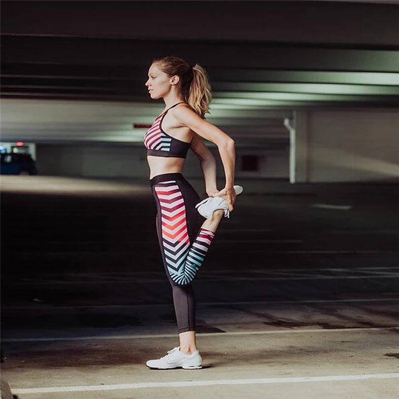 Lecopike Leggings Women Fitness Workout Leggings High Waist Patchwork Legging Breathable Sportswear Jeggings Pants Trousers A20